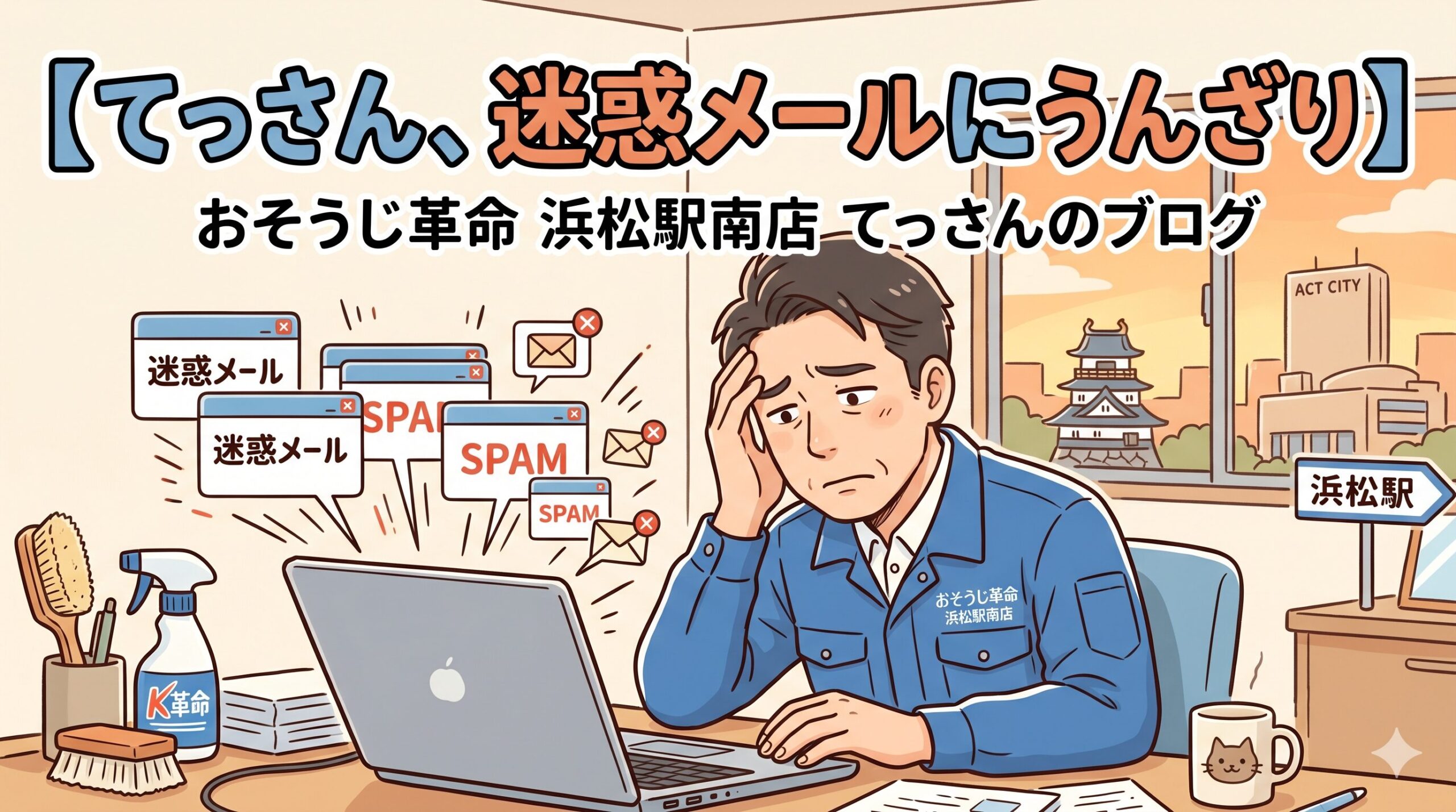 てっさん、迷惑メールにうんざり