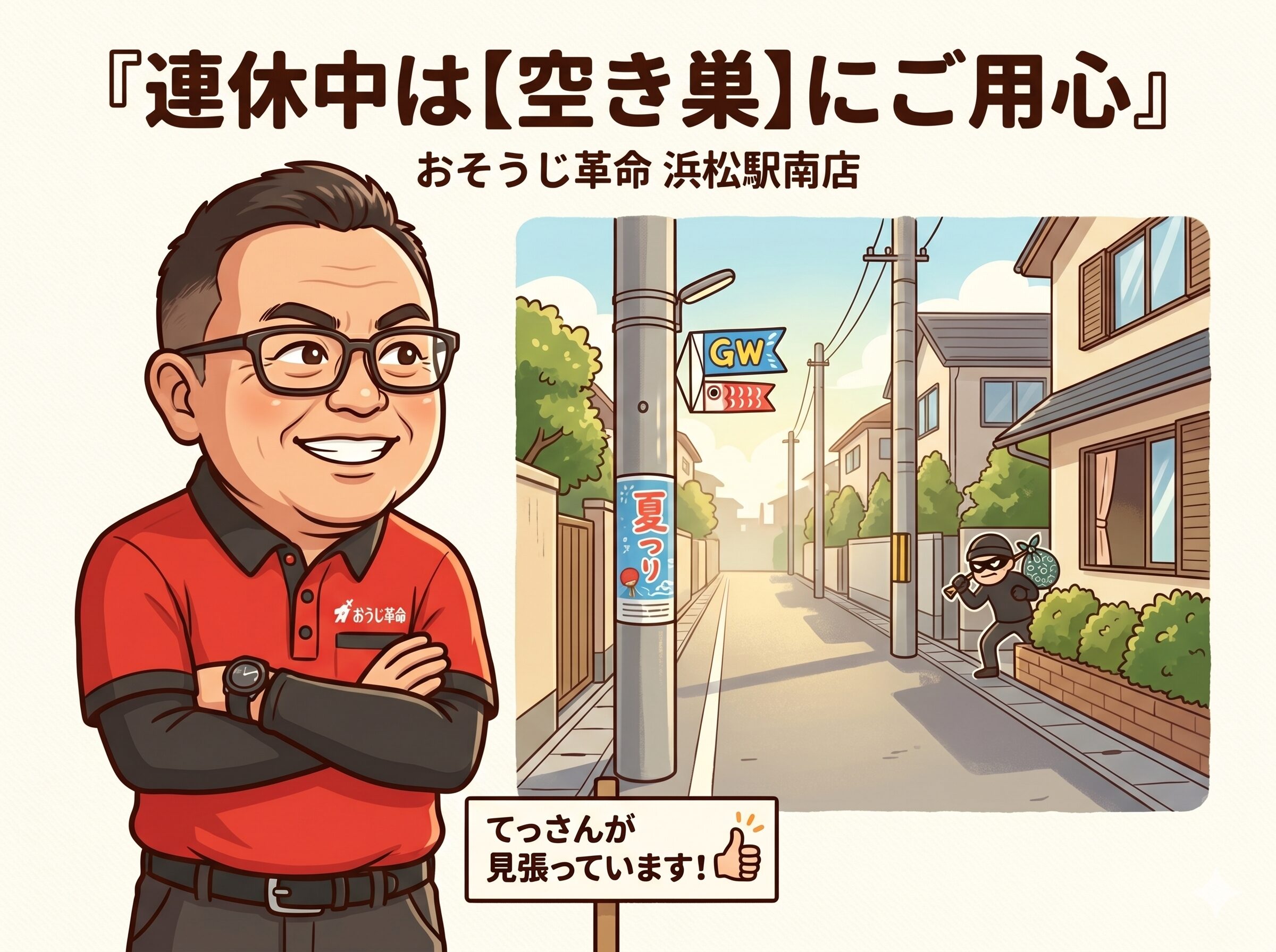 連休中は【空き巣】にご用心