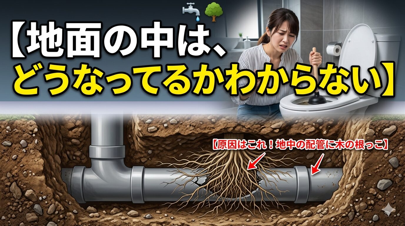 地面の中はどうなっているかわからない