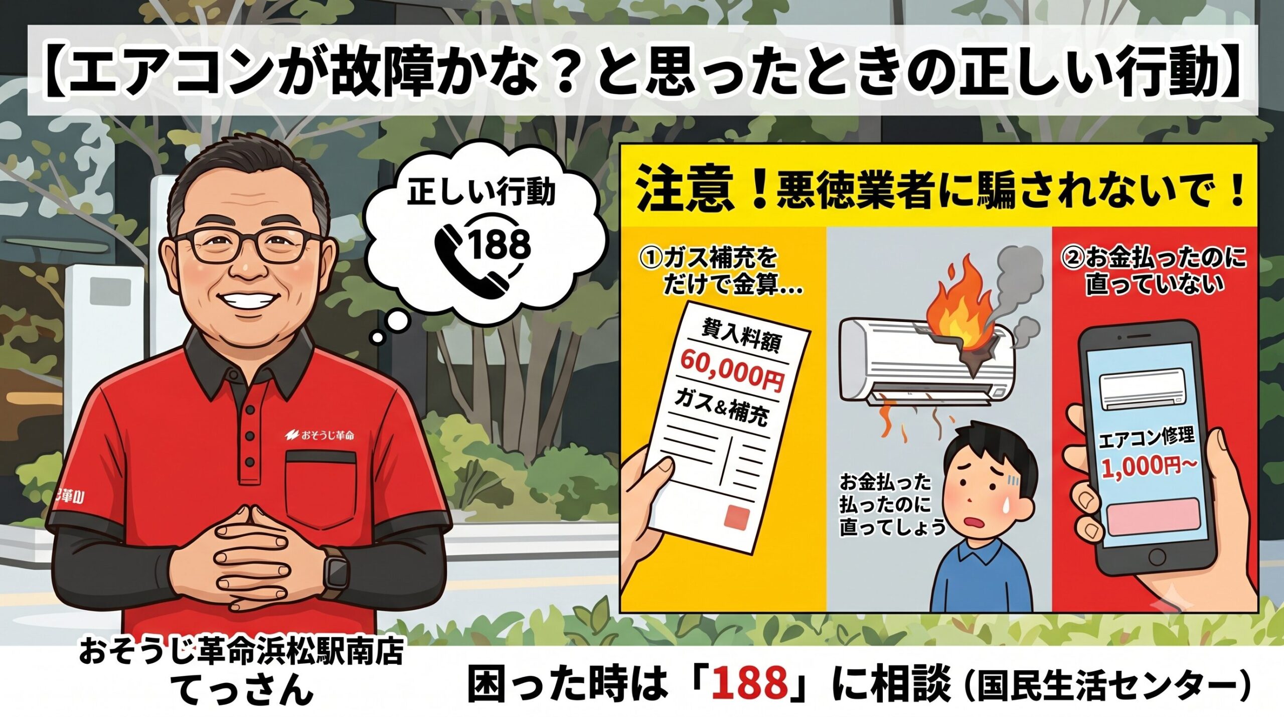 エアコンが故障かな?と思ったときの正しい行動
