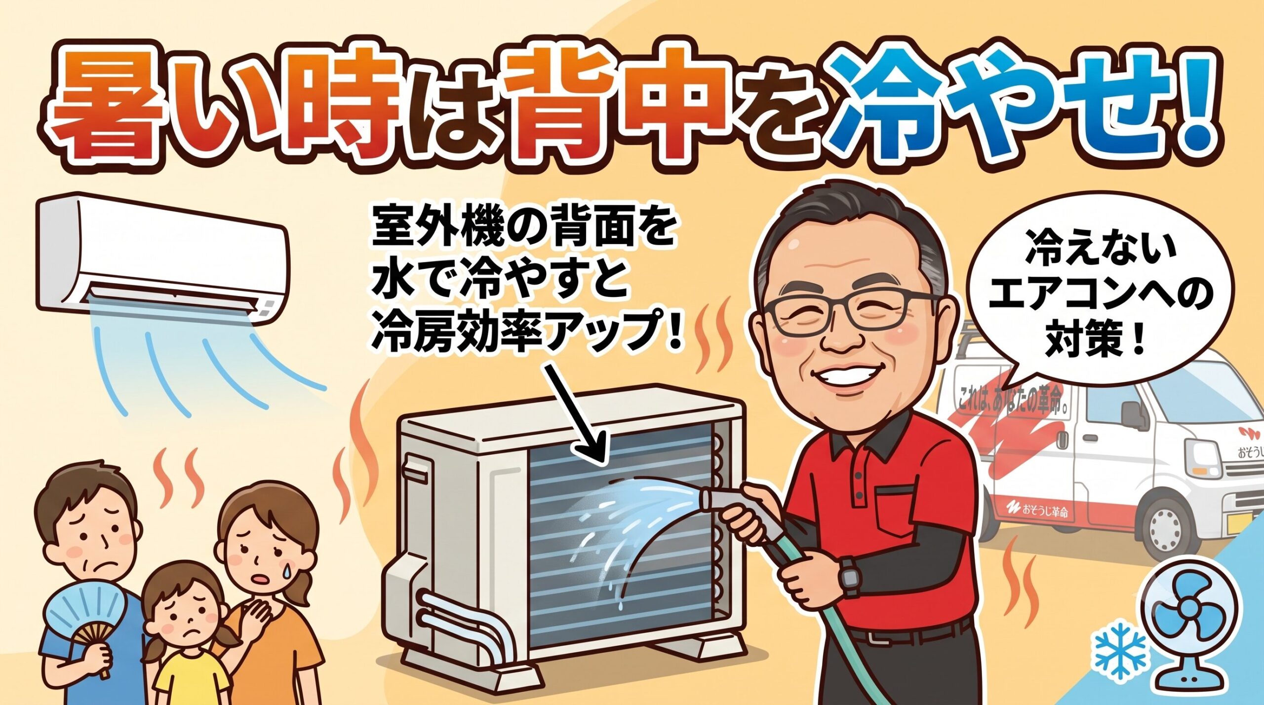 暑い時は背中を冷やせ!