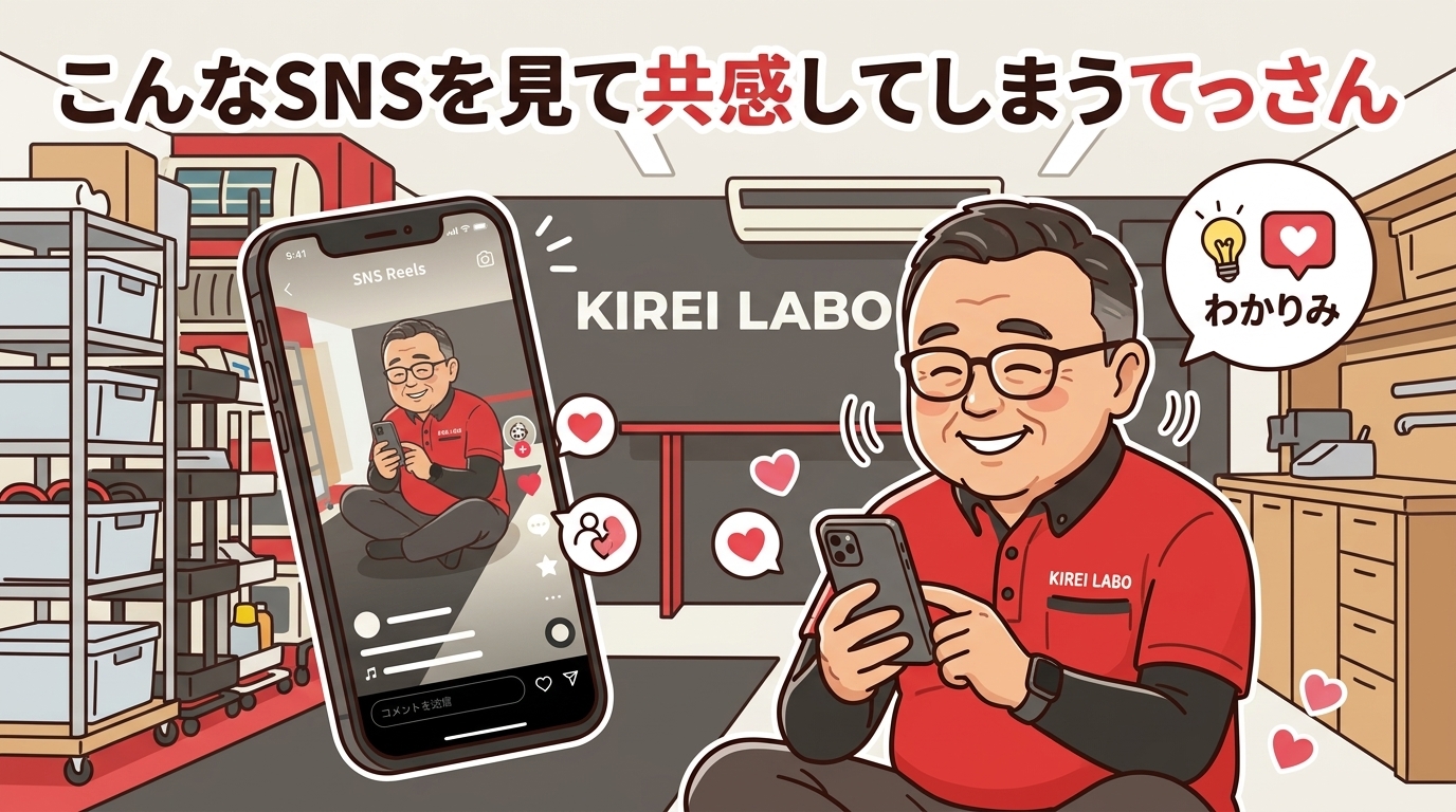 こんなSNSを見て共感してしまうてっさん