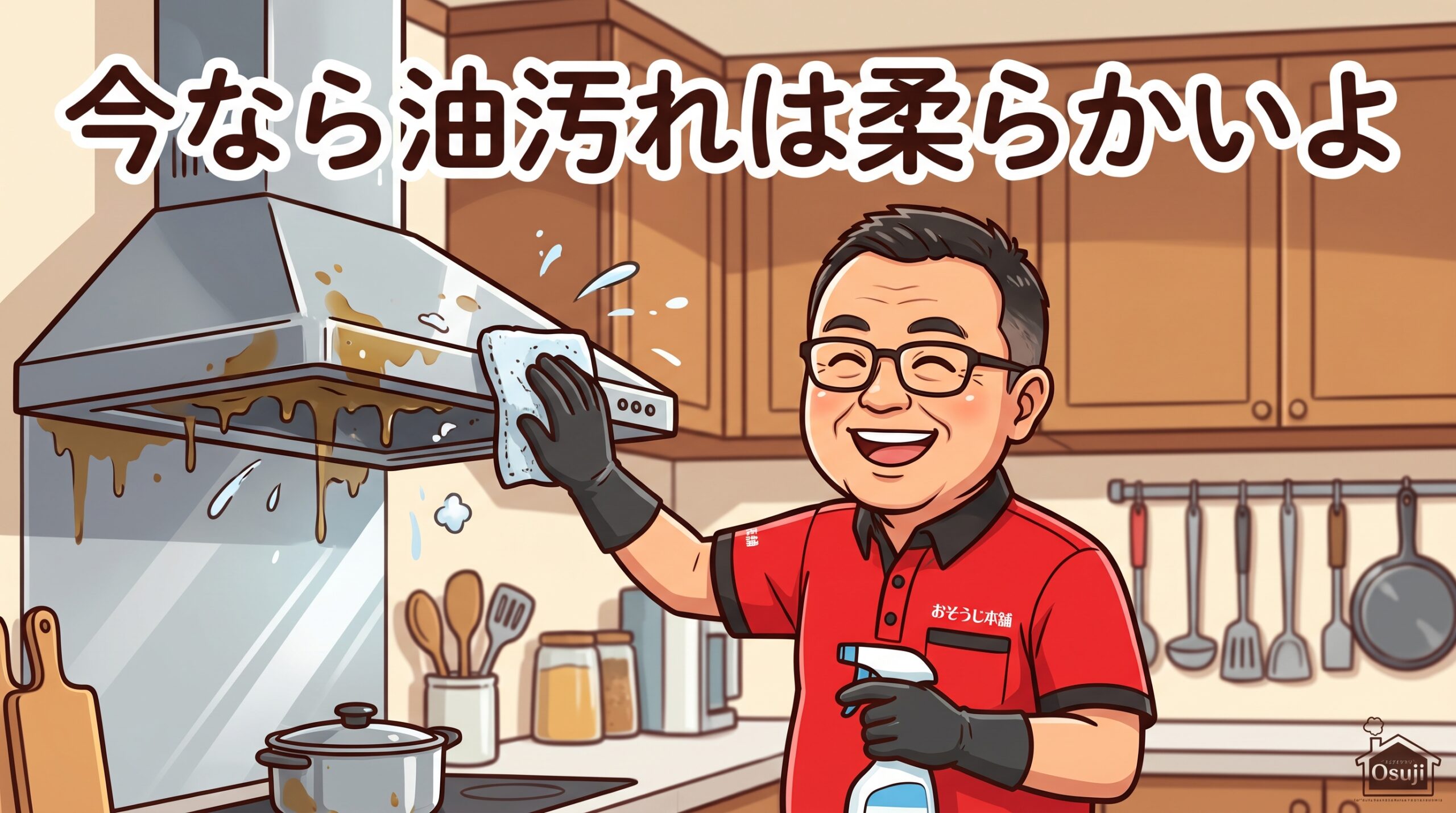 今なら油汚れは柔らかいよ